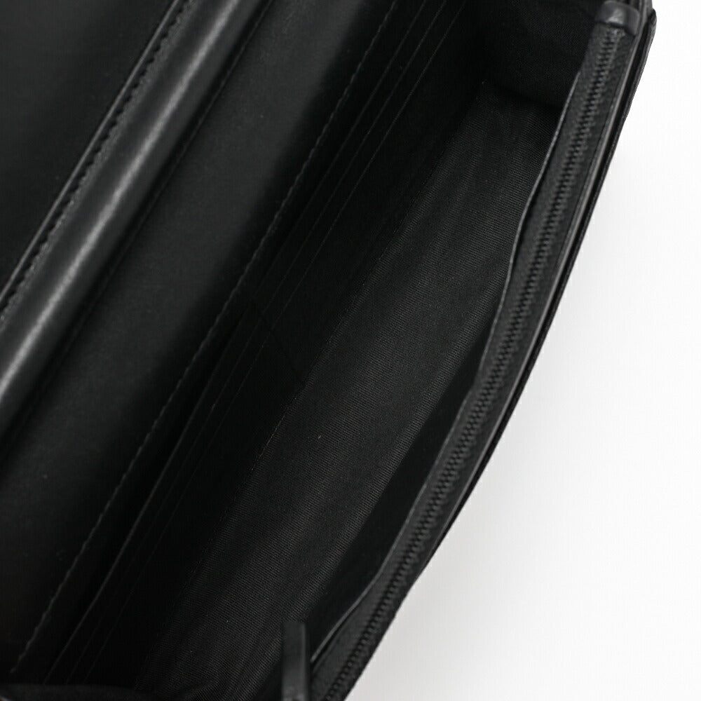 CHANEL Boy Chanel Matelasse Chain Wallet Lambskin Black Gold-Tone Hardware Pre-Owned - Vintage La Charme