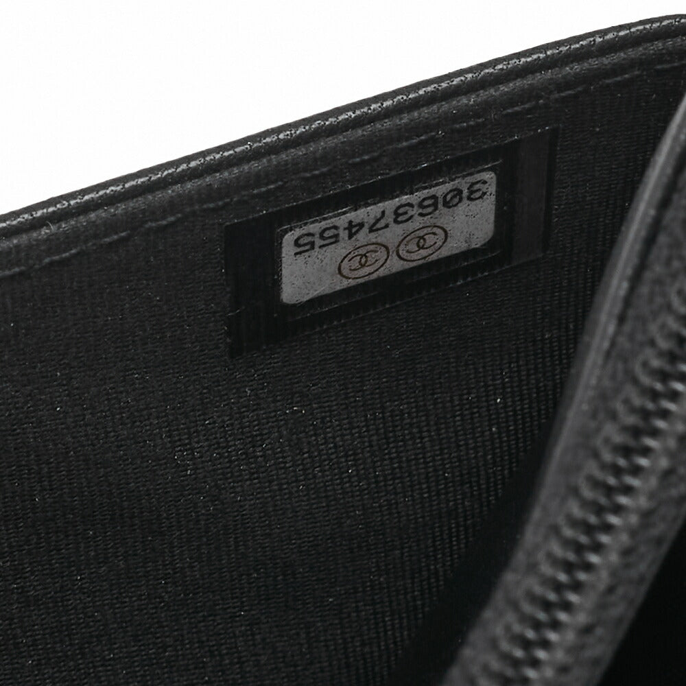 CHANEL Boy Chanel Matelasse Chain Wallet Lambskin Black Gold-Tone Hardware Pre-Owned - Vintage La Charme