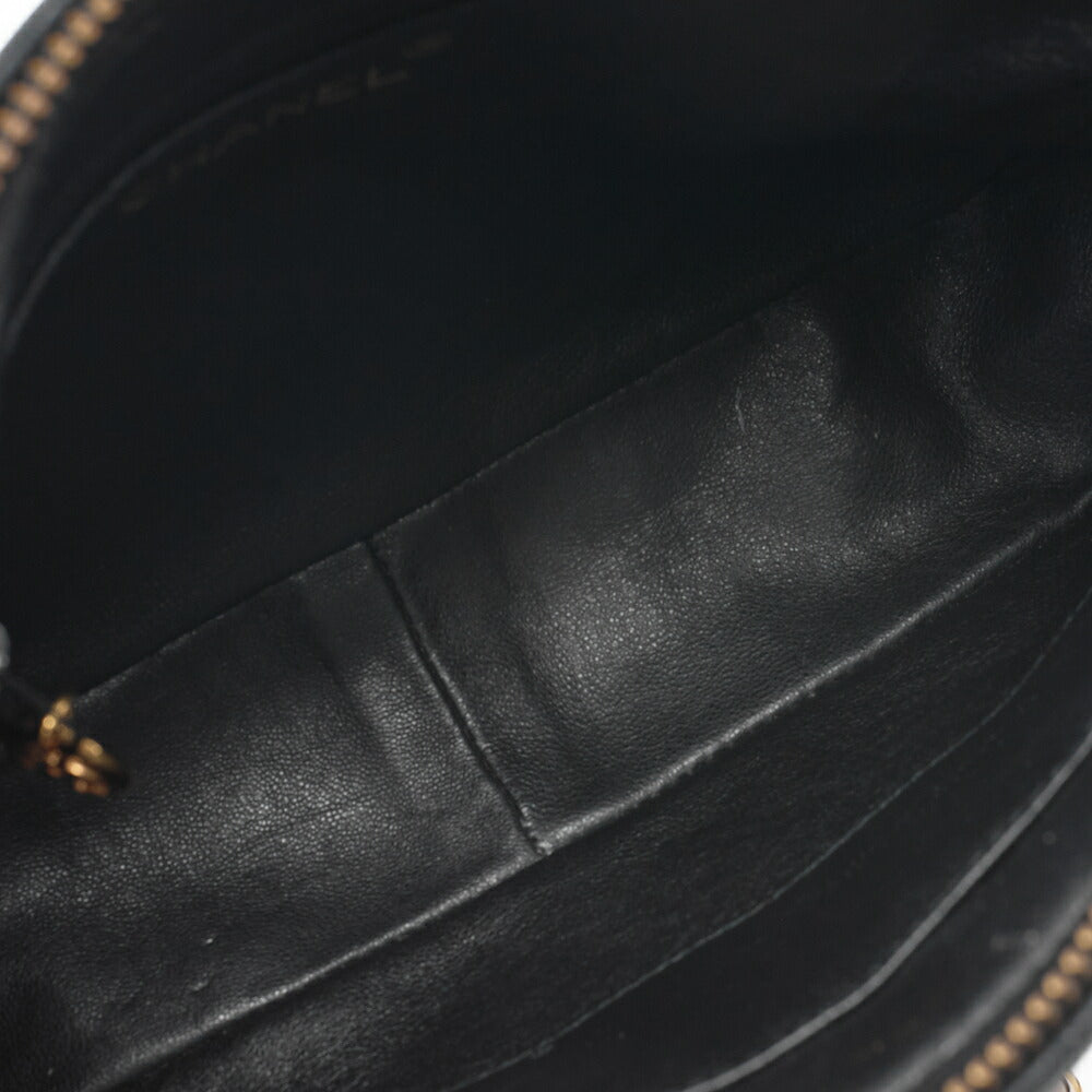 Chanel Shoulder Bag Matelasse Coco Mark Lambskin Black Gold-Tone Hardware Pre-Owned - Vintage La Charme