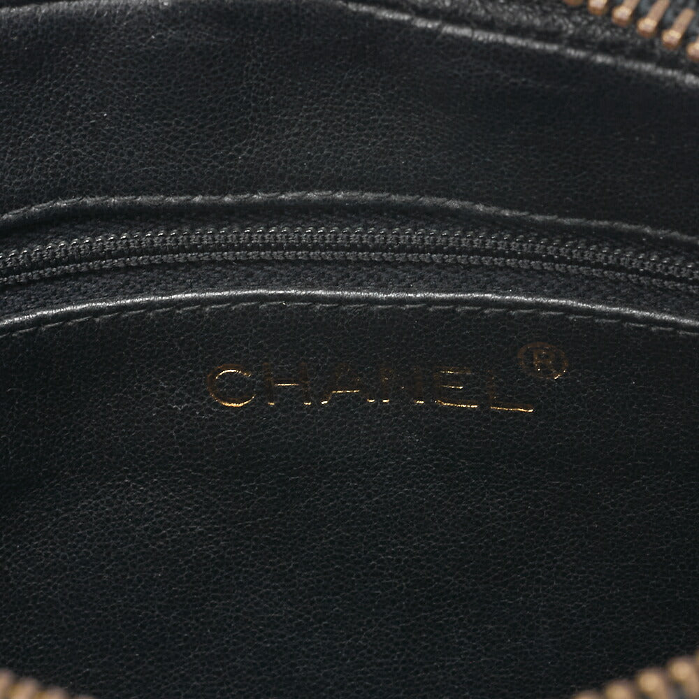 Chanel Shoulder Bag Matelasse Coco Mark Lambskin Black Gold-Tone Hardware Pre-Owned - Vintage La Charme