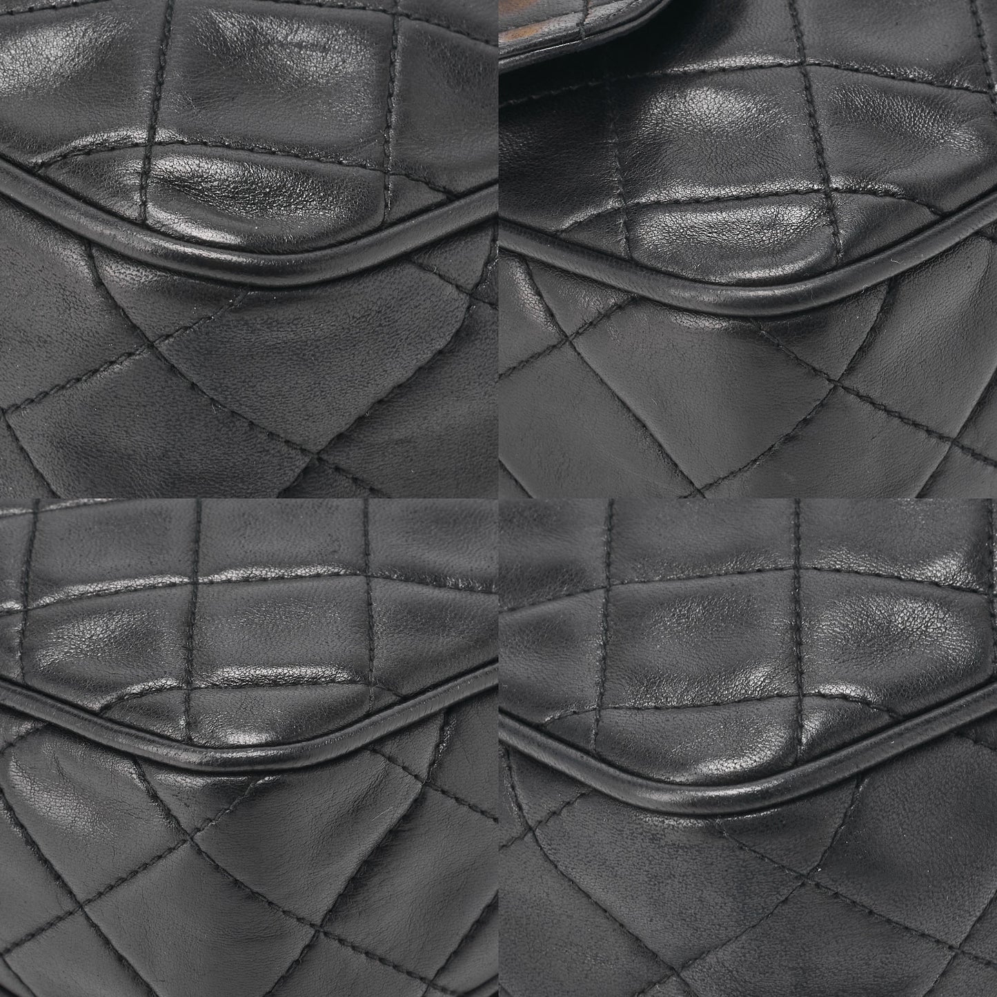 Chanel Shoulder Bag Matelasse Coco Mark Lambskin Black Gold-Tone Hardware Pre-Owned - Vintage La Charme