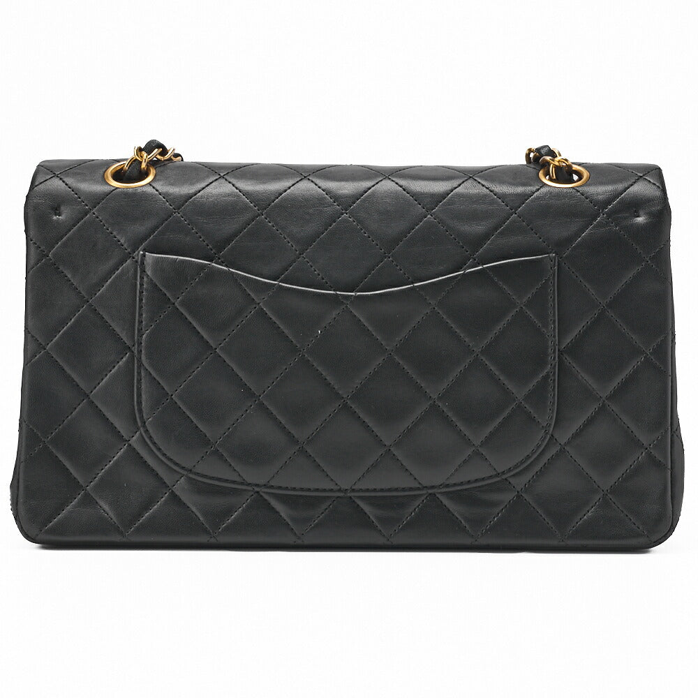 CHANEL Chain Shoulder Bag Matelasse Lambskin Black Gold-Tone Hardware Pre-Owned - Vintage La Charme