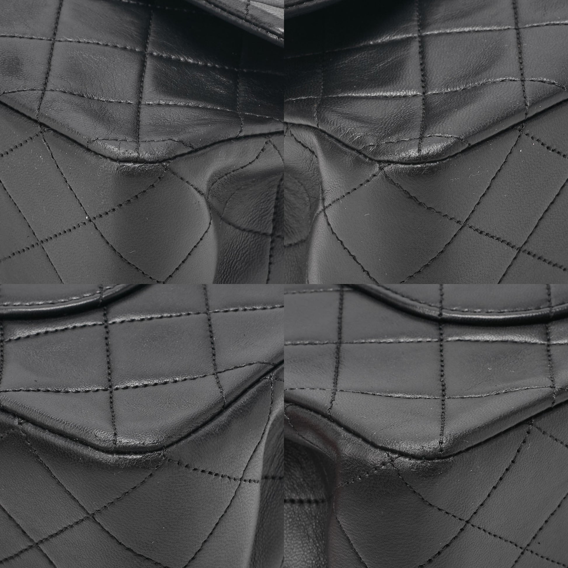 CHANEL Chain Shoulder Bag Matelasse Lambskin Black Gold-Tone Hardware Pre-Owned - Vintage La Charme