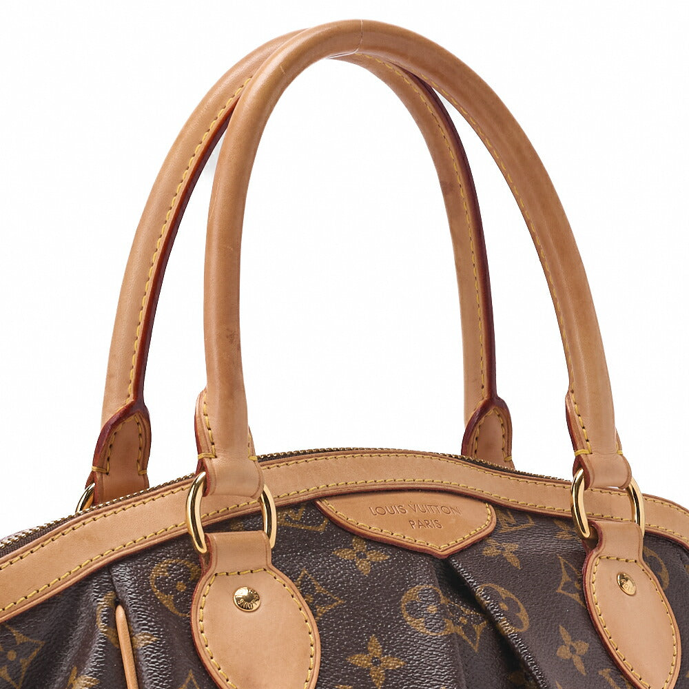 Louis Vuitton Handbag Monogram Tivoli PM Canvas Brown Gold-Tone Hardware Pre-Owned - Vintage La Charme