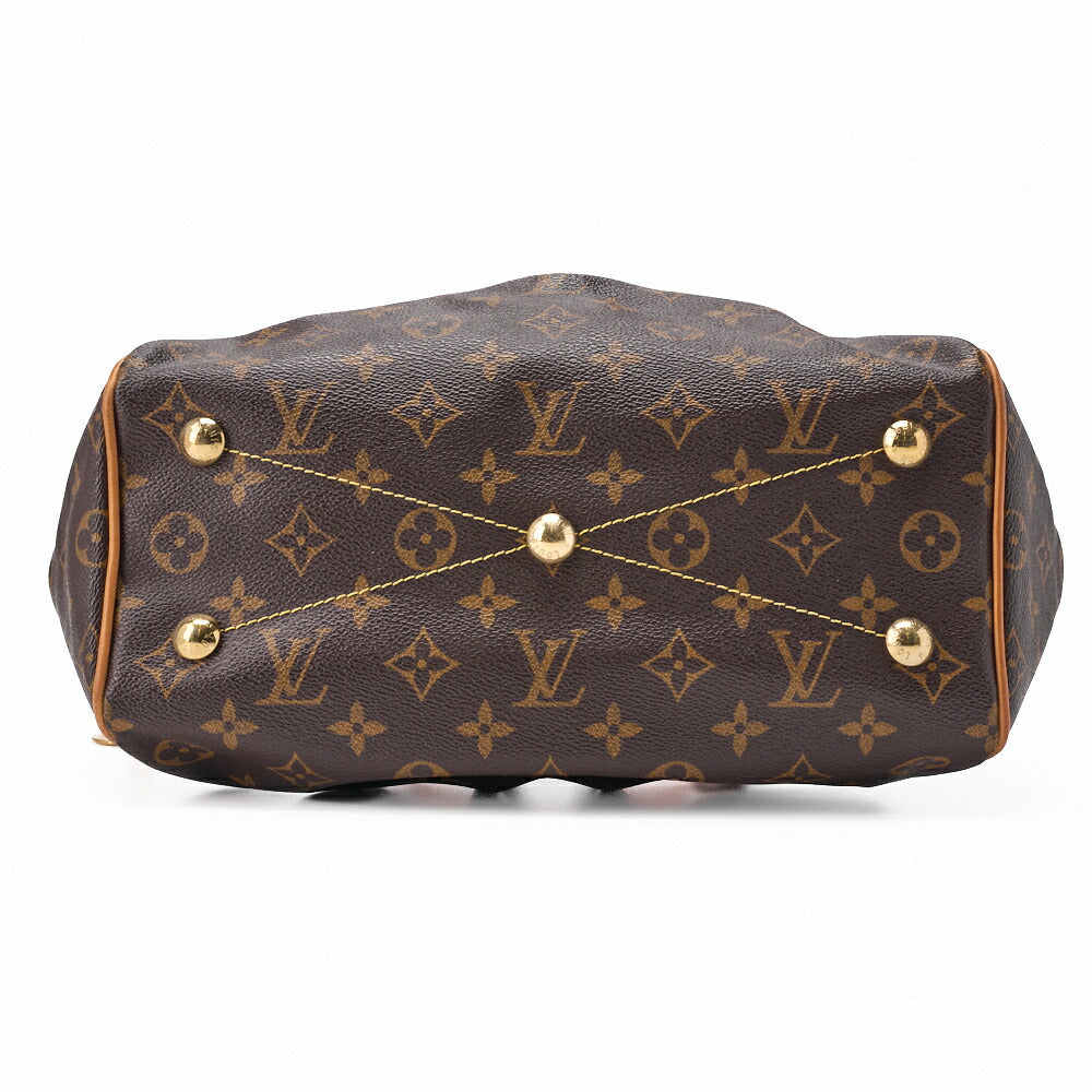 Louis Vuitton Handbag Monogram Tivoli PM Canvas Brown Gold-Tone Hardware Pre-Owned - Vintage La Charme