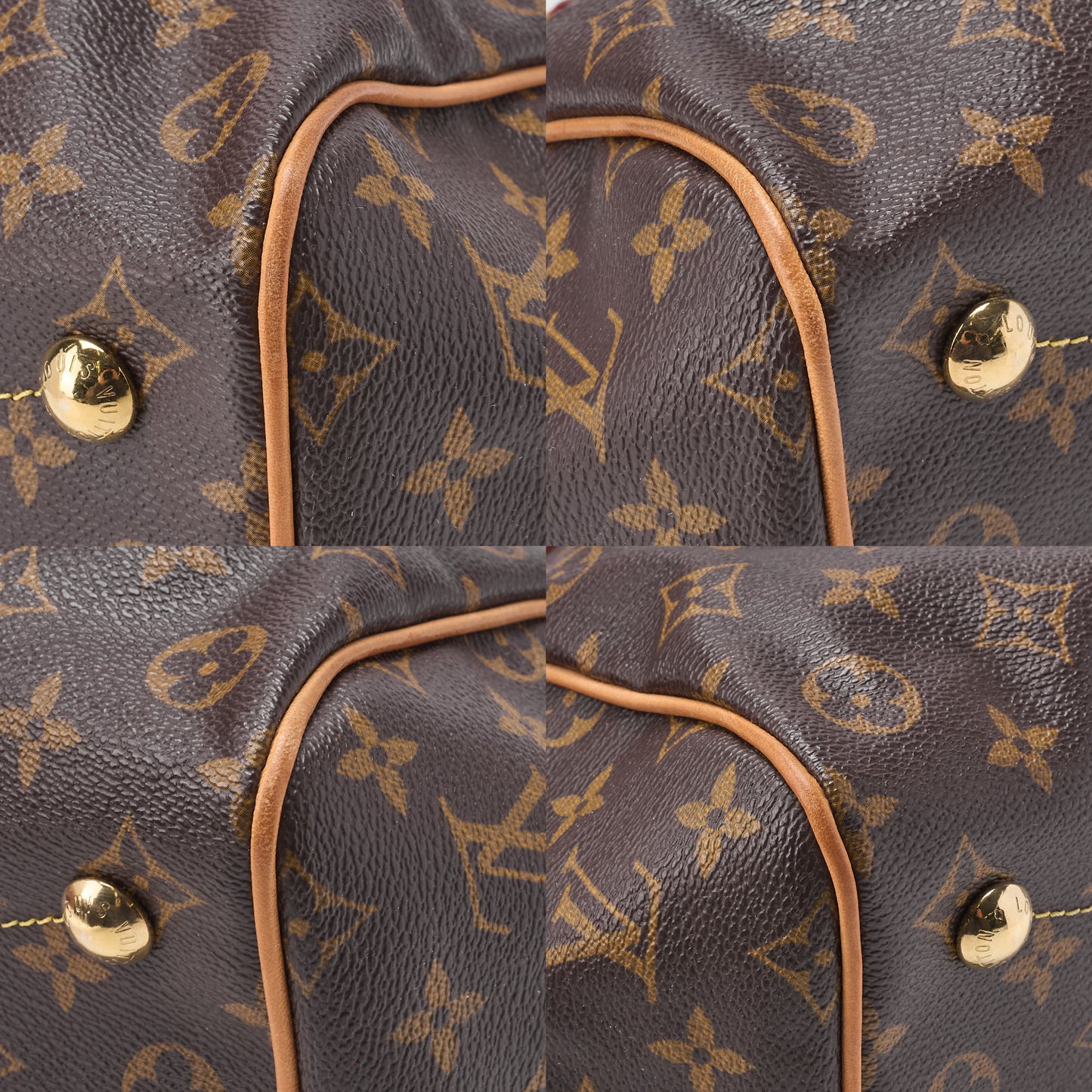 Louis Vuitton Handbag Monogram Tivoli PM Canvas Brown Gold-Tone Hardware Pre-Owned - Vintage La Charme