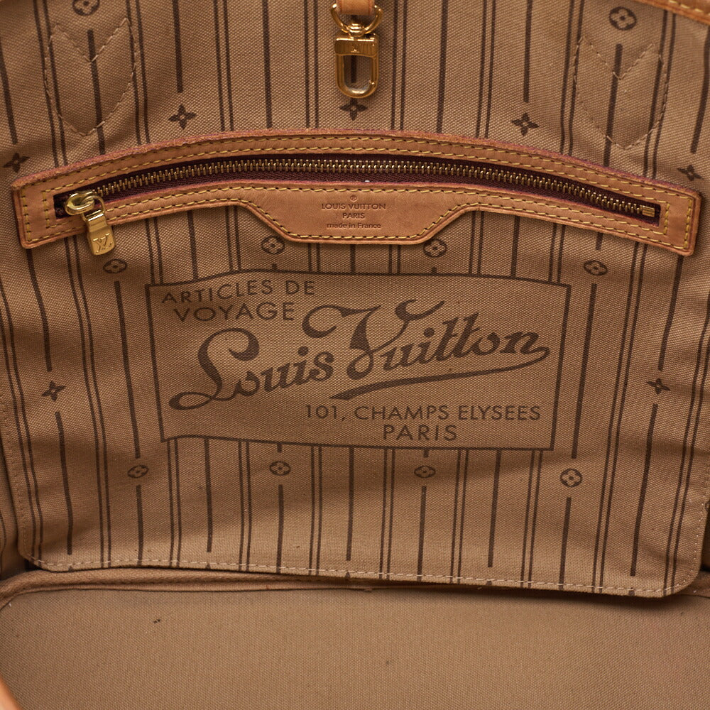 Louis Vuitton Tote Bag, Monogram, Canvas, Brown, Gold-Tone Hardware, Pre-Owned - Vintage La Charme