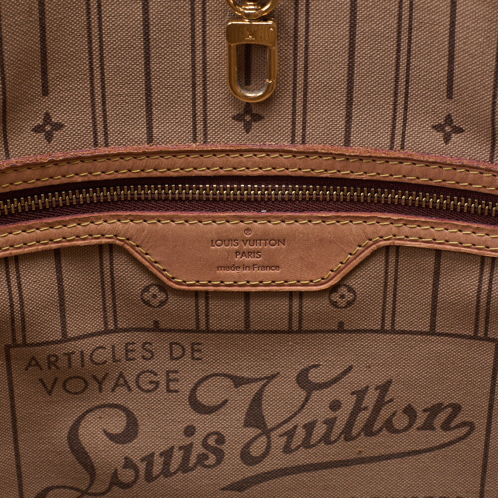 Louis Vuitton Tote Bag, Monogram, Canvas, Brown, Gold-Tone Hardware, Pre-Owned - Vintage La Charme