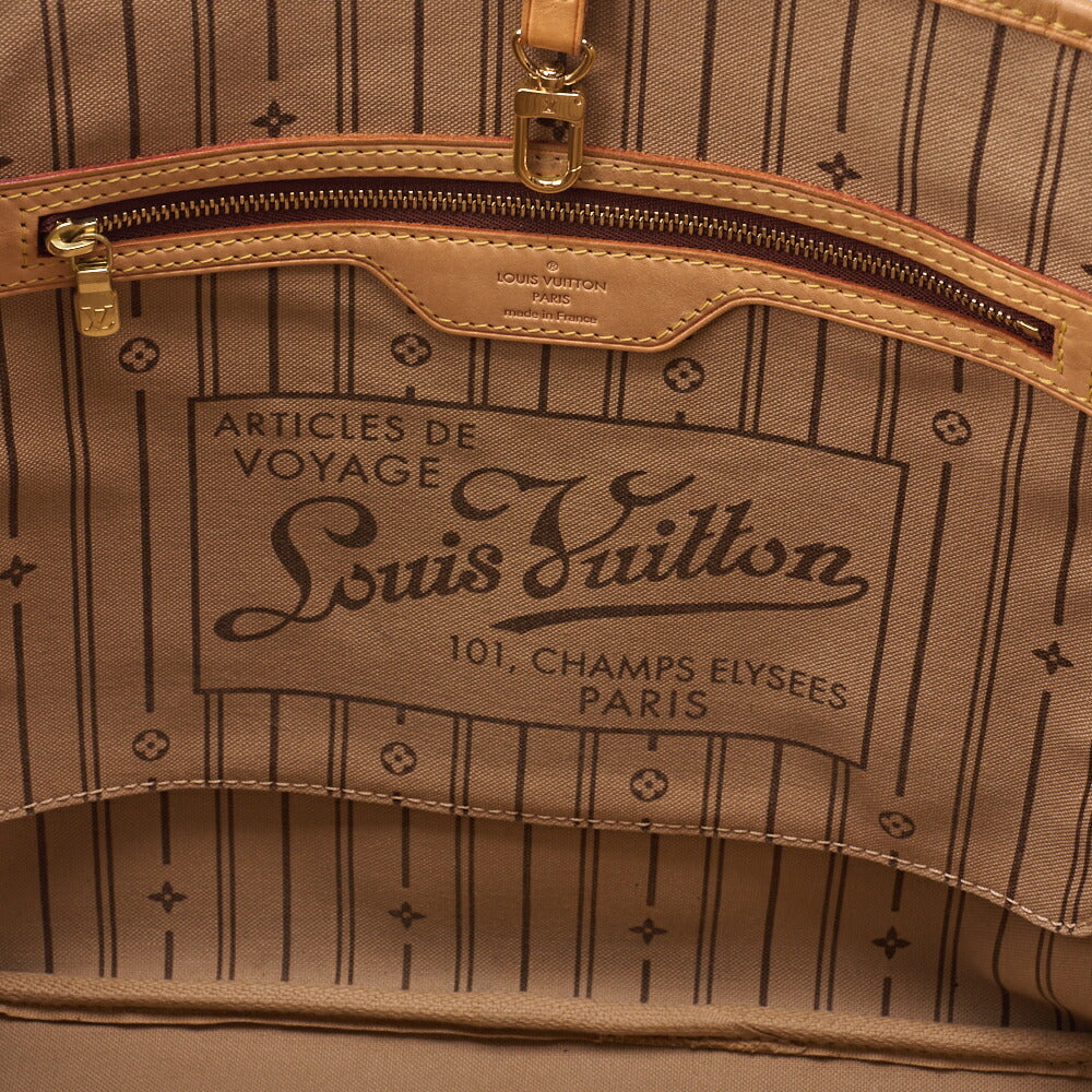 Louis Vuitton Tote Bag, Monogram, Canvas, Brown, Gold-Tone Hardware, Pre-Owned - Vintage La Charme