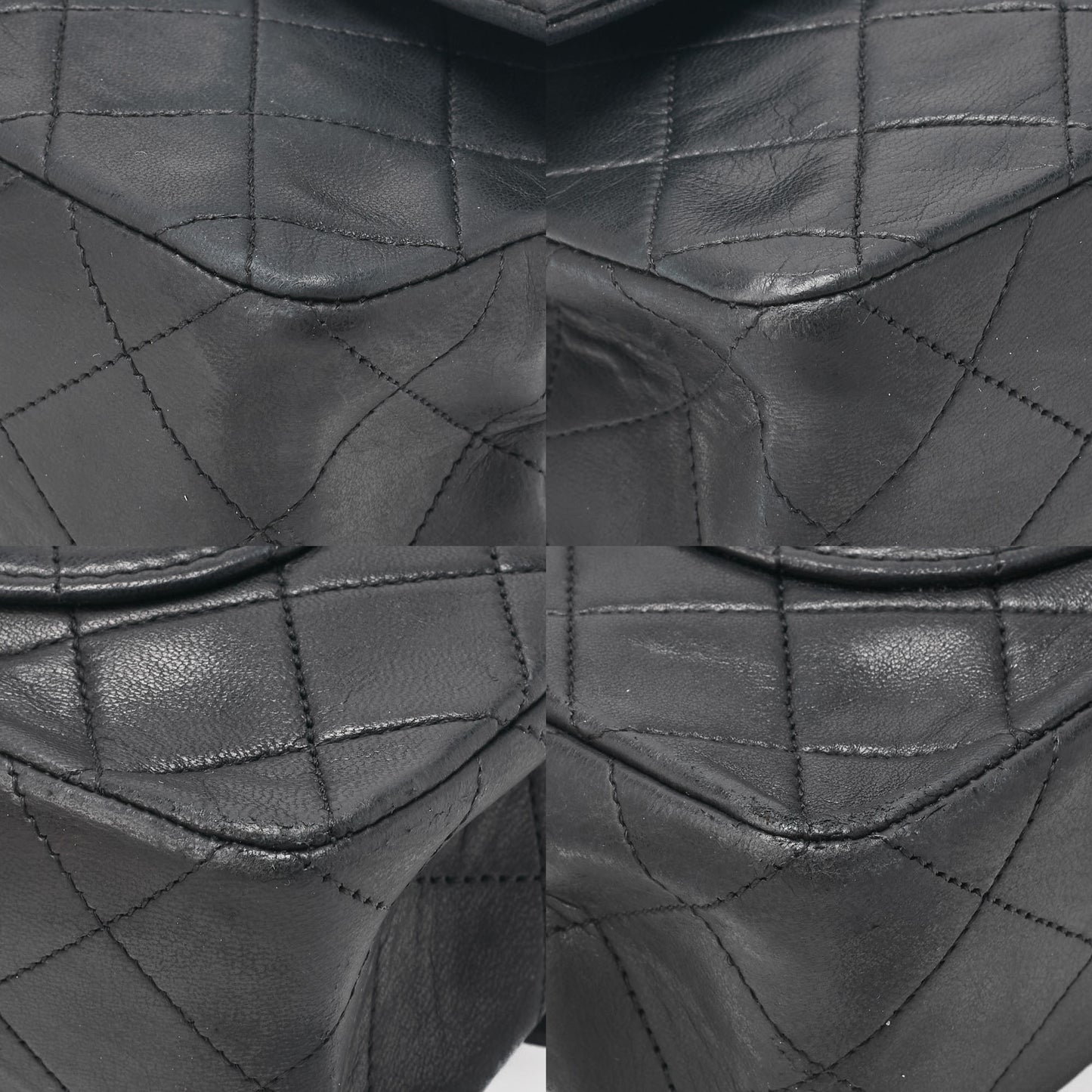 CHANEL Chain Shoulder Bag Matelasse Double Flap Lambskin Black Gold-Tone Hardware Pre-Owned - Vintage La Charme