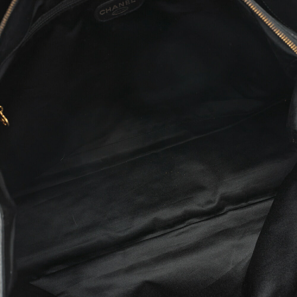 Chanel Schultertasche Supermodel Matelassé Lammleder Schwarz Goldfarbene Hardware Gebraucht