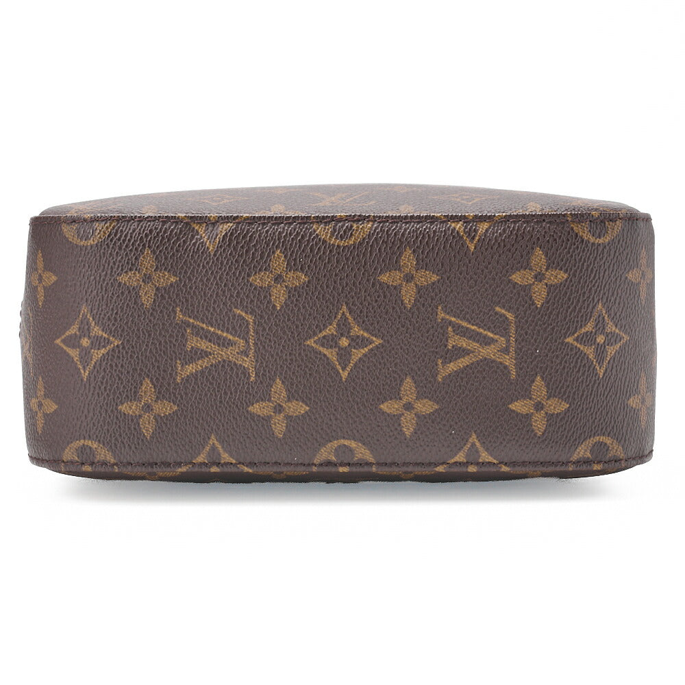 Louis Vuitton Umhängetasche, Monogramm, Canvas, Braun, Goldfarbene Hardware, Gebraucht