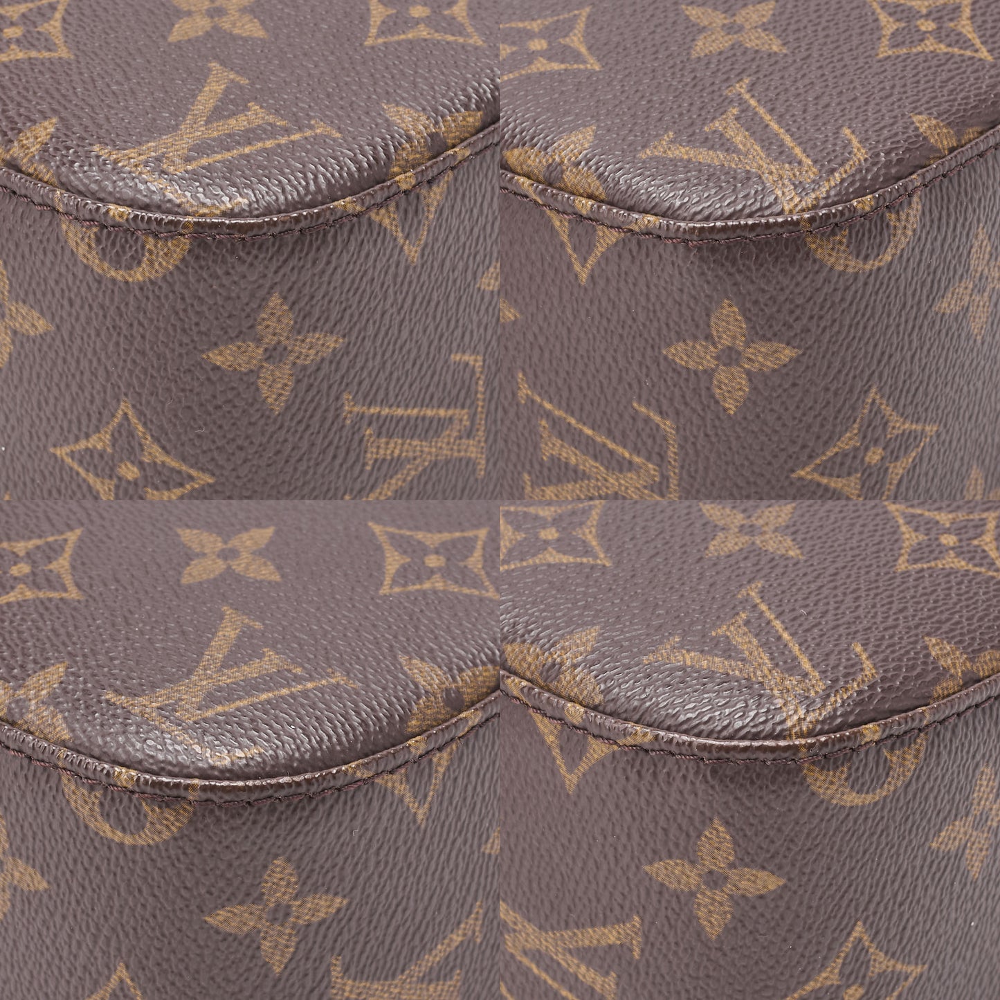 Louis Vuitton Umhängetasche, Monogramm, Canvas, Braun, Goldfarbene Hardware, Gebraucht