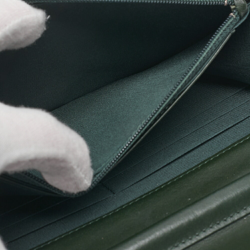 Chanel Boy Chanel Matelasse Chain Wallet Caviar Skin Schwarz Goldfarbene Hardware Gebraucht