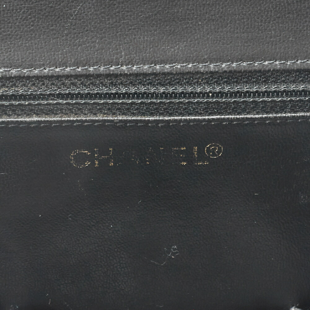 CHANEL Vanity Handtasche, Matelassé, 2WAY, Kaviarhaut, Schwarz, goldfarbene Metallteile, gebraucht