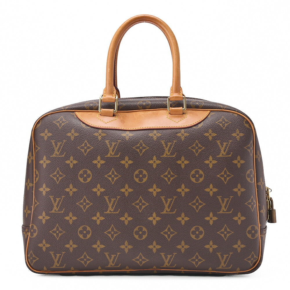 Louis Vuitton Handbag, Monogram Deauville, Canvas, Brown, Gold-Tone Hardware, Pre-Owned - Vintage La Charme