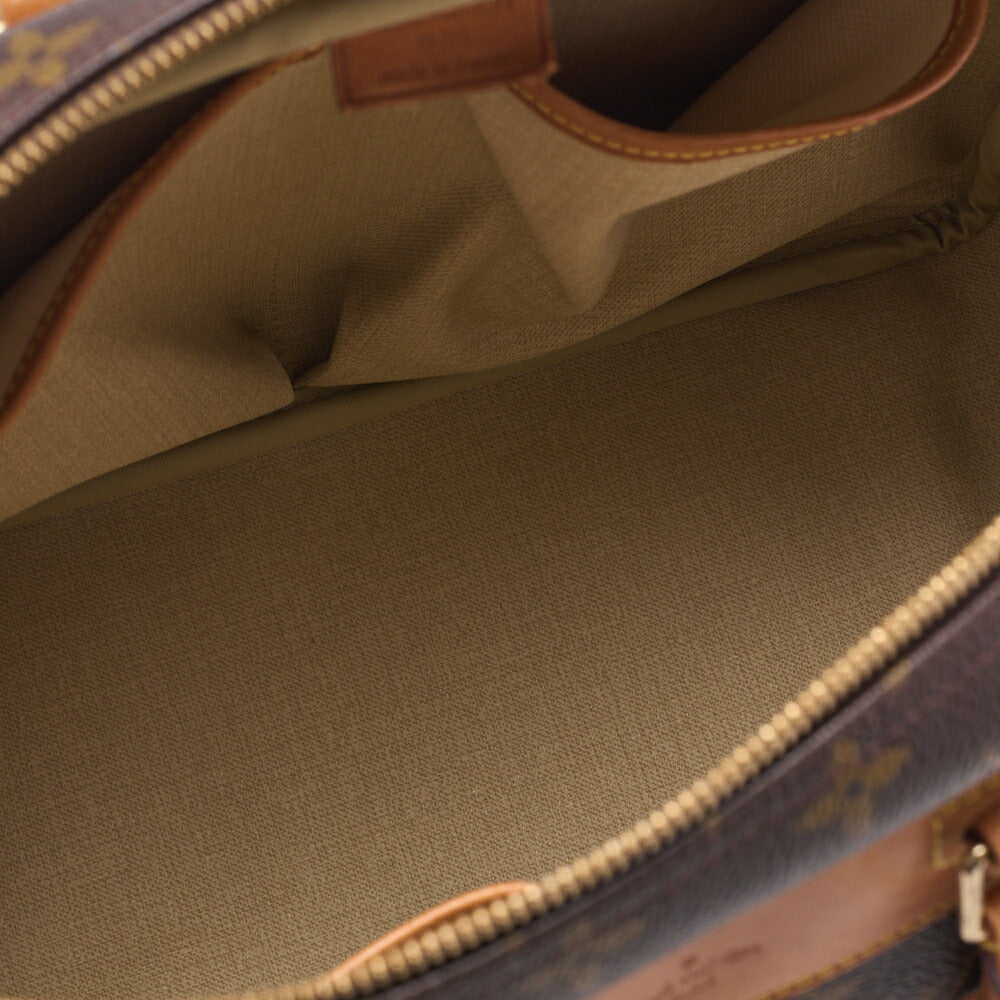 Louis Vuitton Handtasche, Monogram Deauville, Canvas, Braun, Goldfarbene Hardware, Gebraucht