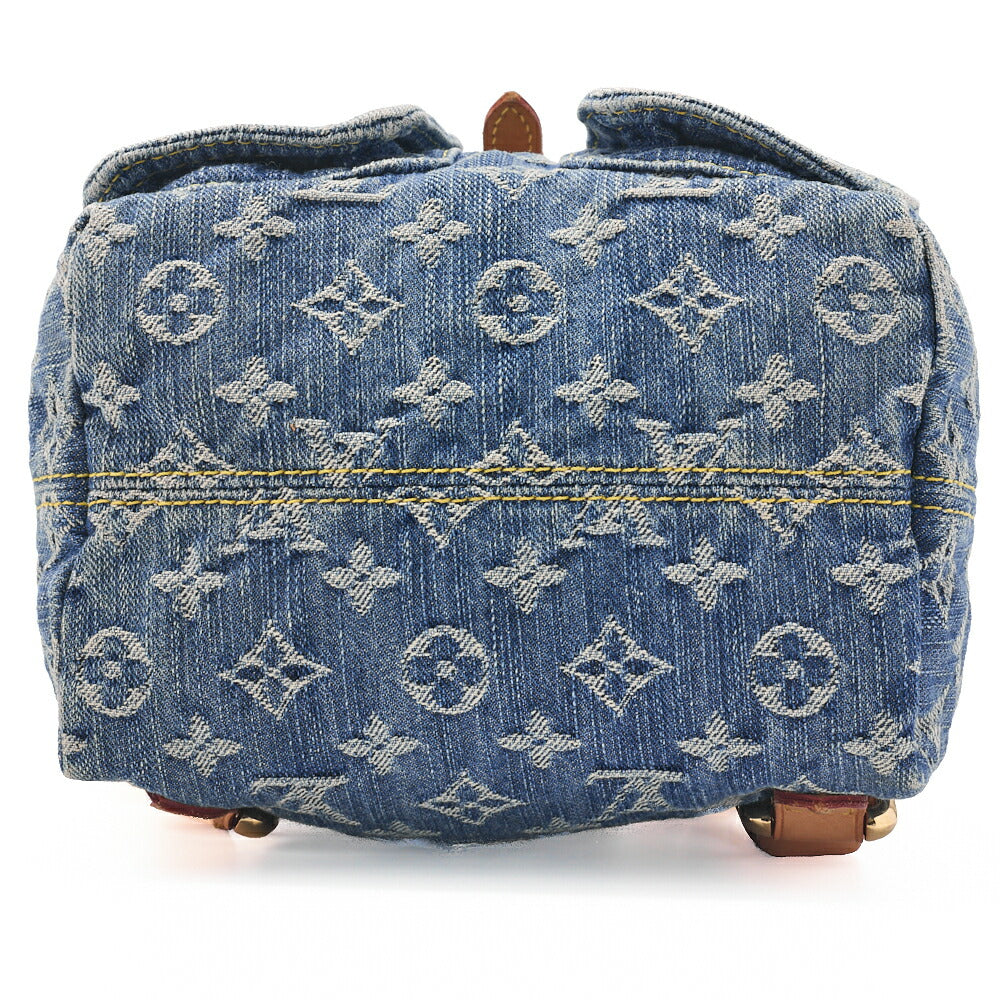 Louis Vuitton Shoulder Backpack Bag, Monogram Denim, Blue, Gold-Tone Hardware, Pre-Owned - Vintage La Charme