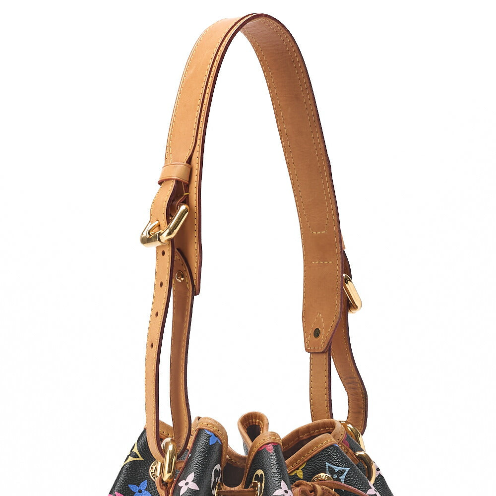 Louis Vuitton Shoulder Bag, Monogram Multicolor, Canvas, Black, Gold-Tone Hardware, Pre-Owned - Vintage La Charme
