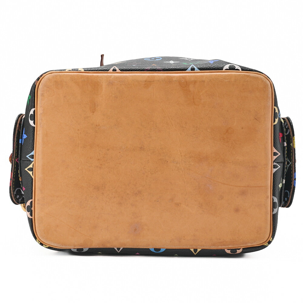 Louis Vuitton Shoulder Bag, Monogram Multicolor, Canvas, Black, Gold-Tone Hardware, Pre-Owned - Vintage La Charme