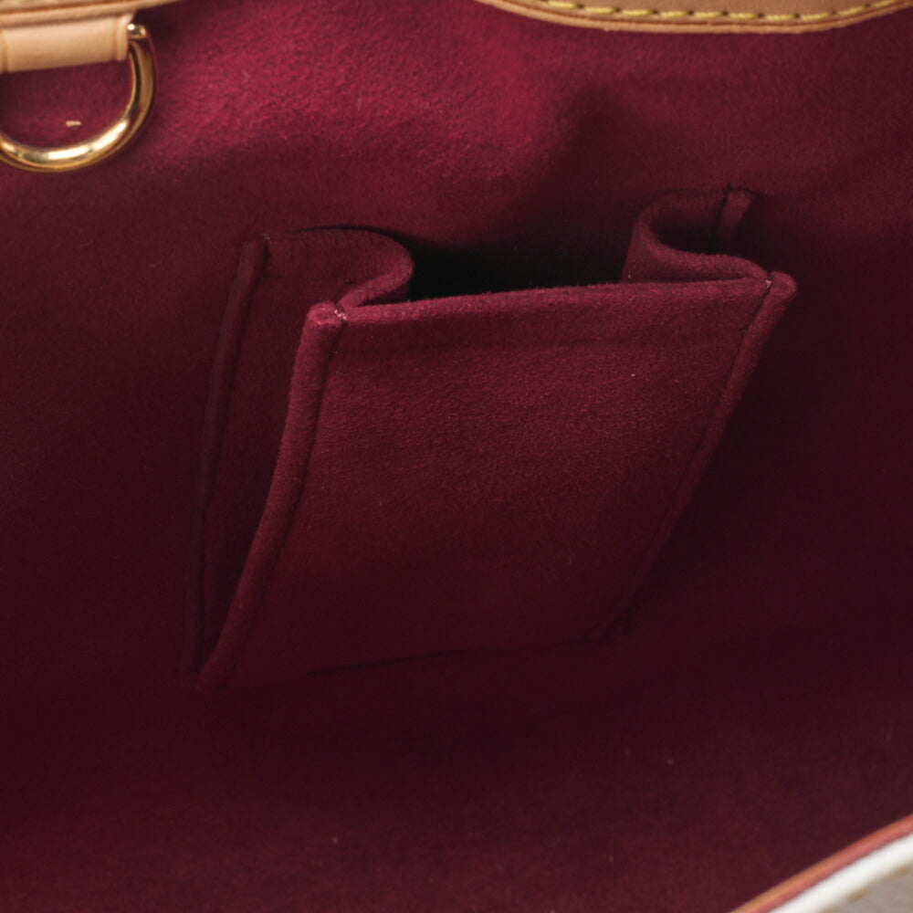 Louis Vuitton Umhängetasche 2WAY Monogram Multicolor Canvas Weiß Goldfarbene Hardware Gebraucht