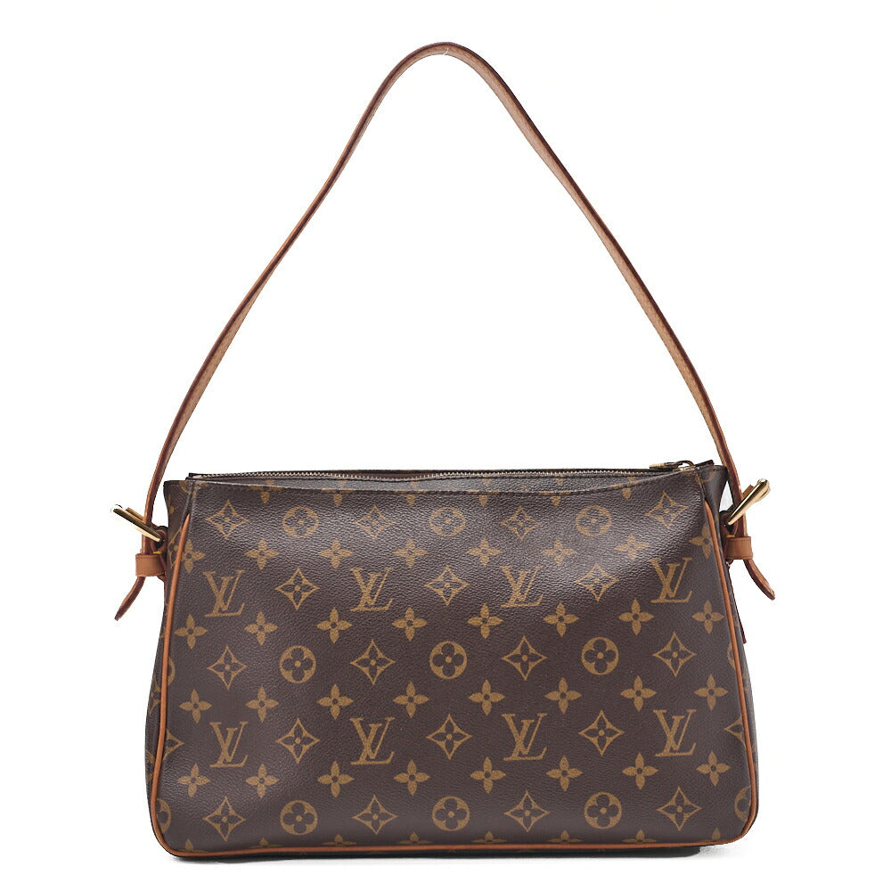 Louis Vuitton Handtasche Monogram Deauville Canvas Braun Goldfarbene Hardware Gebraucht