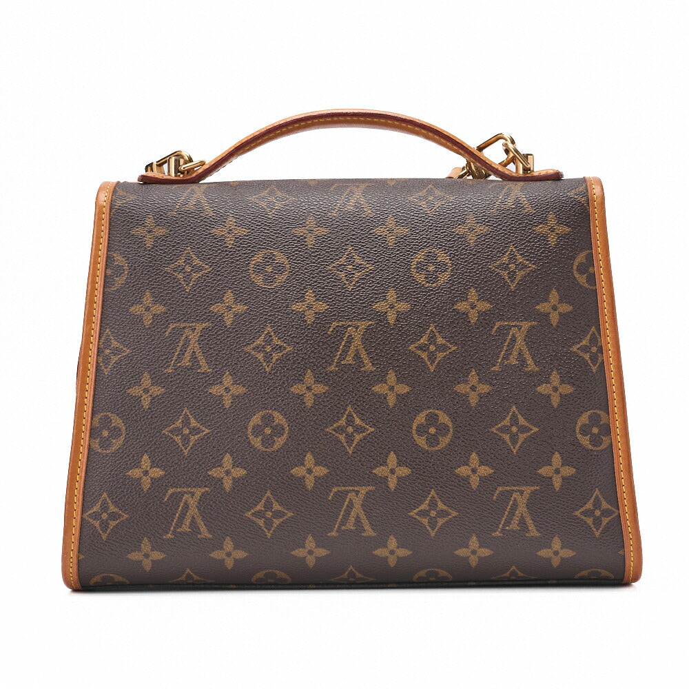 Louis Vuitton Shoulder Bag, Monogram, Canvas, Brown, Gold-Tone Hardware, Pre-Owned - Vintage La Charme