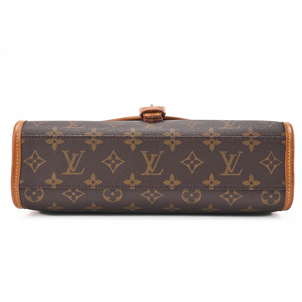 Louis Vuitton Shoulder Bag, Monogram, Canvas, Brown, Gold-Tone Hardware, Pre-Owned - Vintage La Charme