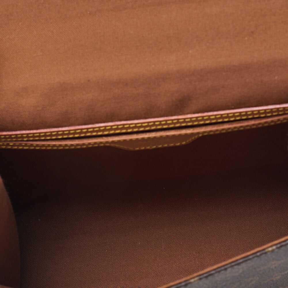 Louis Vuitton Shoulder Bag, Monogram, Canvas, Brown, Gold-Tone Hardware, Pre-Owned - Vintage La Charme