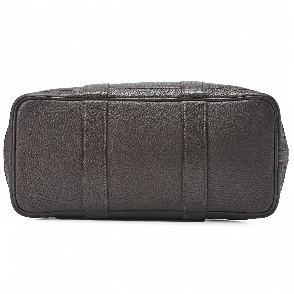 HERMES Garden Party TPM Tote Bag Negonda Cafe Silberfarbene Hardware Gebraucht