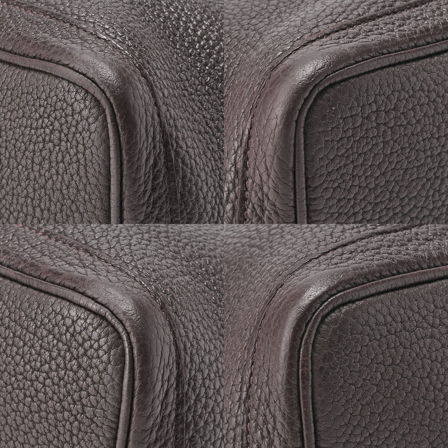 HERMES Garden Party TPM Tote Bag Negonda Cafe Silberfarbene Hardware Gebraucht