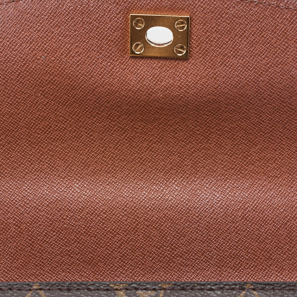 CELINE Handtasche Tote Bag Macadam PVC Leder Braun Goldfarbene Hardware Gebraucht