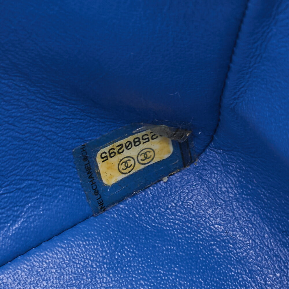 CHANEL Chain Shoulder Bag Mini Matelasse Turn Lock Lammleder Navy Gold-Tone Hardware Pre-Owned