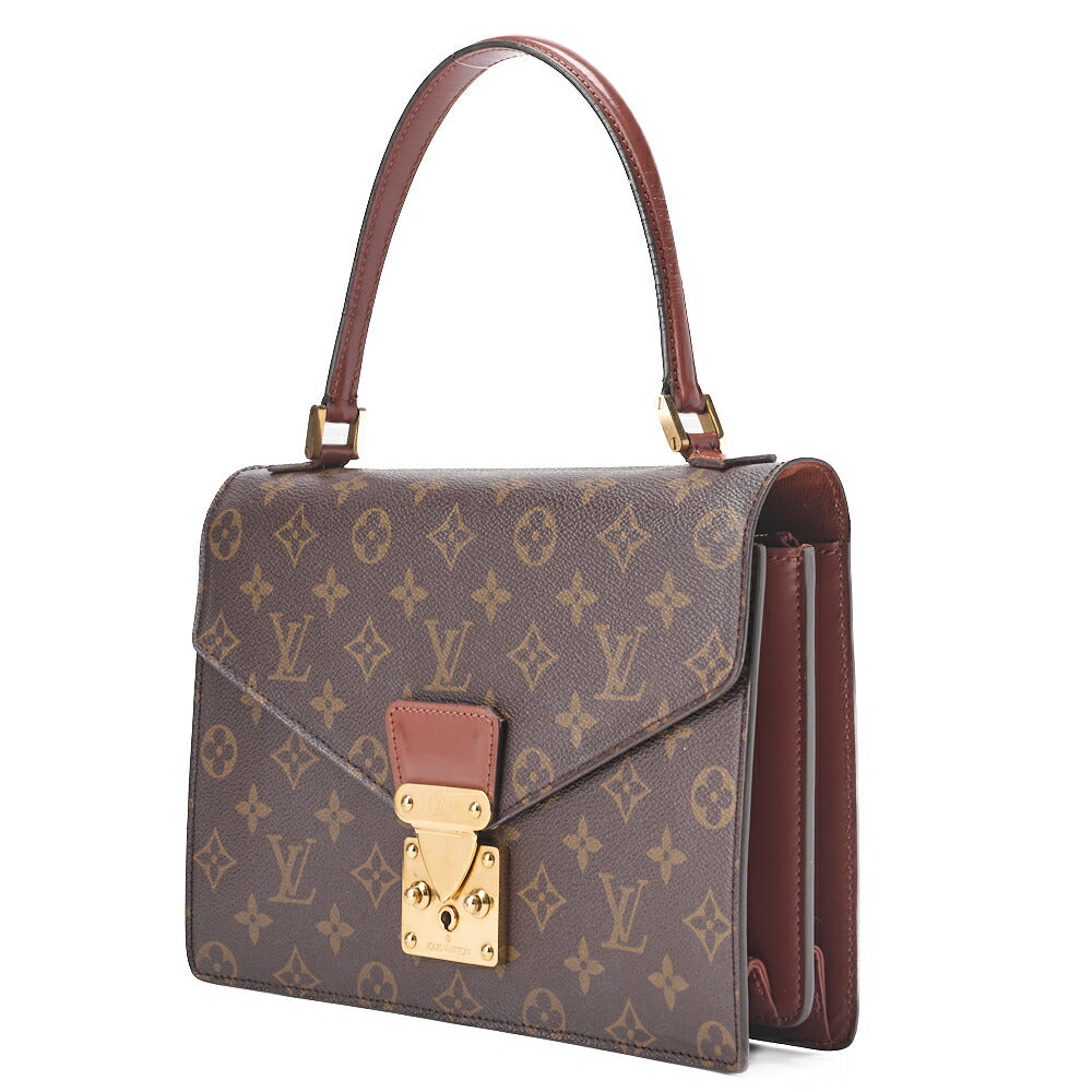 Louis Vuitton Handbag, Monogram Concorde, Canvas, Brown, Gold-Tone Hardware, Pre-Owned - Vintage La Charme