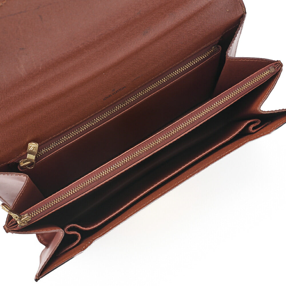 Louis Vuitton Handbag, Monogram Concorde, Canvas, Brown, Gold-Tone Hardware, Pre-Owned - Vintage La Charme