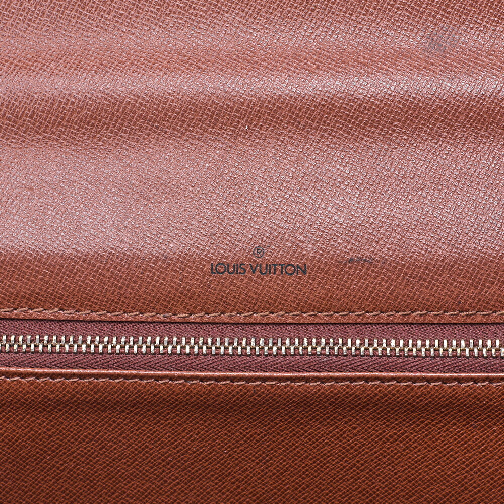 Louis Vuitton Handbag, Monogram Concorde, Canvas, Brown, Gold-Tone Hardware, Pre-Owned - Vintage La Charme