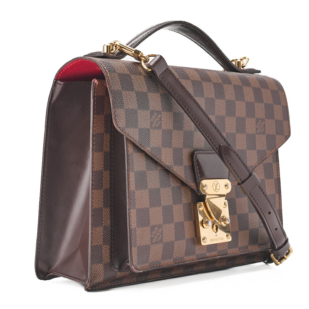 Louis Vuitton Handbag, Monogram Monceau 28, Canvas, Brown, Gold-Tone Hardware, Pre-Owned - Vintage La Charme