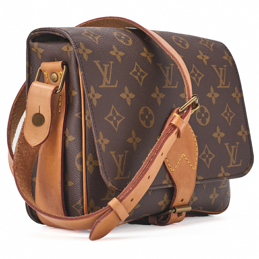 Louis Vuitton Shoulder Bag, Monogram Cartesier MM, Canvas, Brown, Gold-Tone Hardware, Pre-Owned - Vintage La Charme