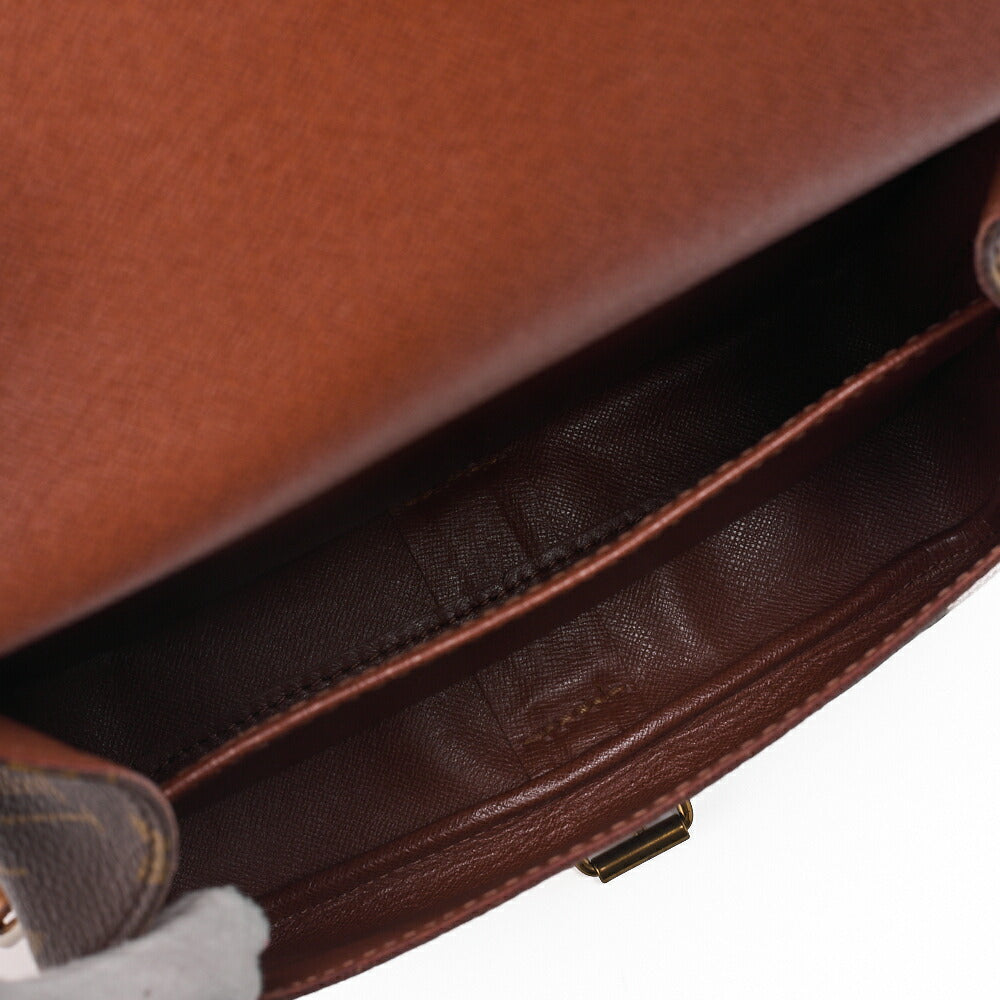 Louis Vuitton Shoulder Bag, Monogram Cartesier MM, Canvas, Brown, Gold-Tone Hardware, Pre-Owned - Vintage La Charme
