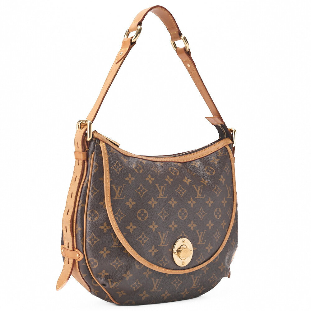 Louis Vuitton Shoulder Bag, Monogram, Canvas, Brown, Gold-Tone Hardware, Pre-Owned - Vintage La Charme