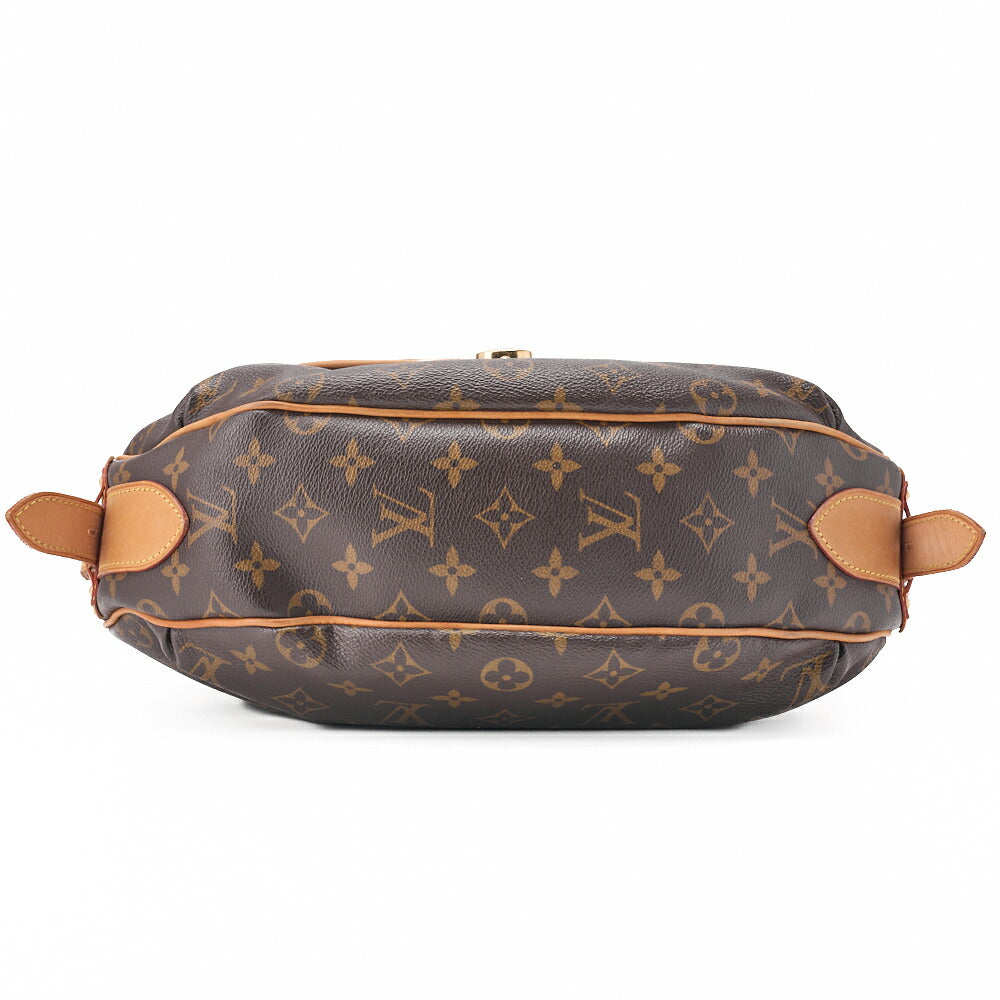 Louis Vuitton Shoulder Bag, Monogram, Canvas, Brown, Gold-Tone Hardware, Pre-Owned - Vintage La Charme