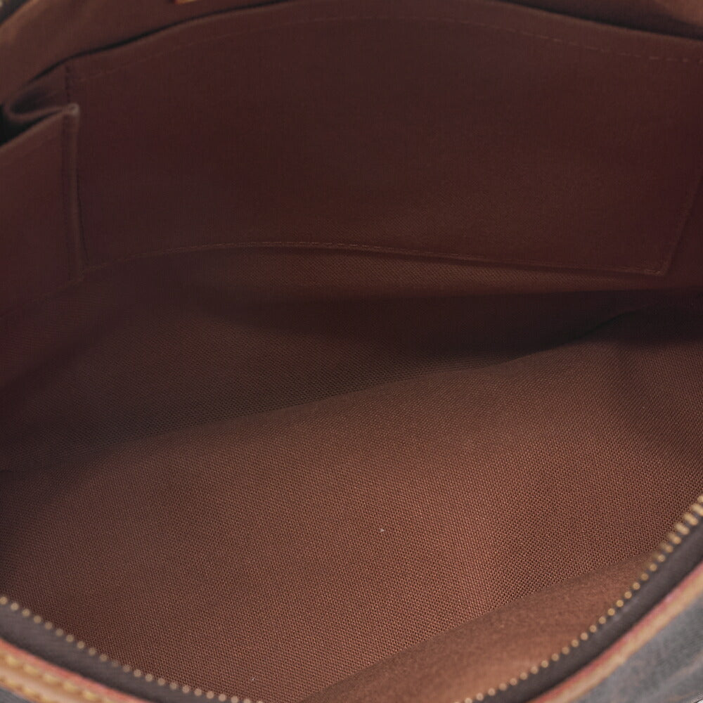 Louis Vuitton Shoulder Bag, Monogram, Canvas, Brown, Gold-Tone Hardware, Pre-Owned - Vintage La Charme