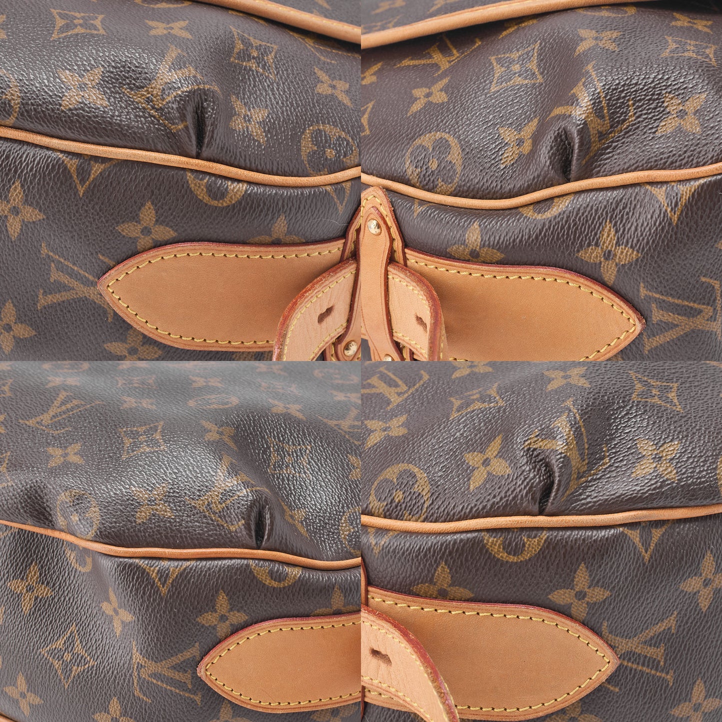 Louis Vuitton Shoulder Bag, Monogram, Canvas, Brown, Gold-Tone Hardware, Pre-Owned - Vintage La Charme