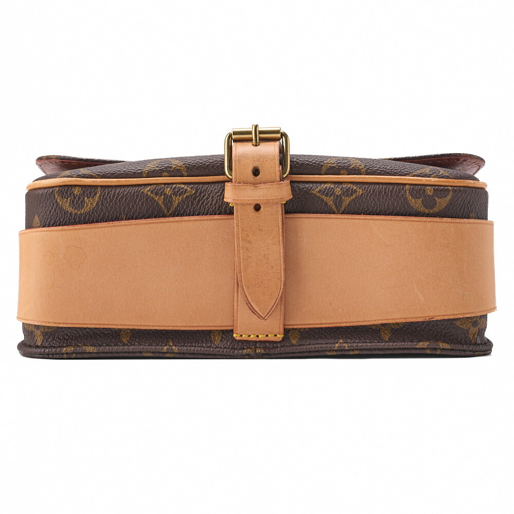 Louis Vuitton Shoulder Bag, Monogram, Canvas, Brown, Gold-Tone Hardware, Pre-Owned - Vintage La Charme