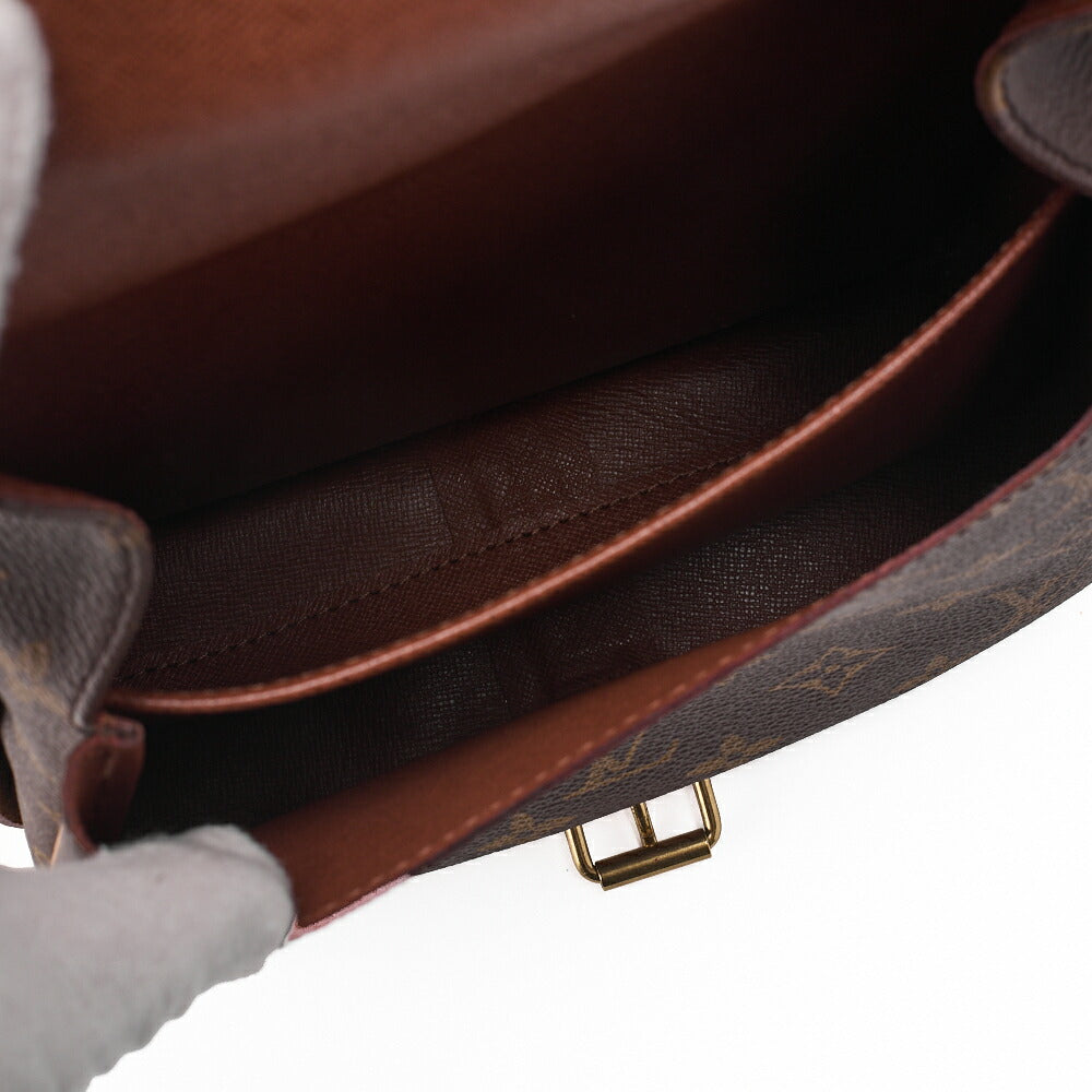 Louis Vuitton Shoulder Bag, Monogram, Canvas, Brown, Gold-Tone Hardware, Pre-Owned - Vintage La Charme