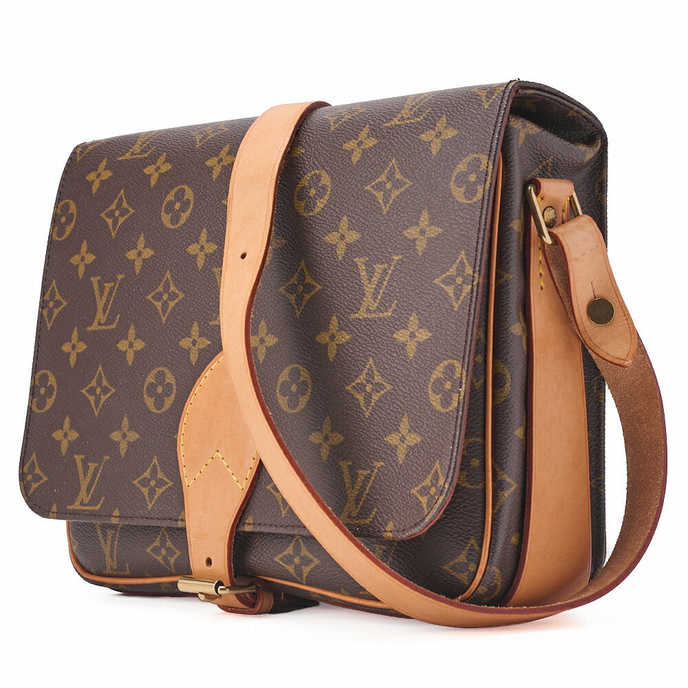 Louis Vuitton Shoulder Bag, Monogram Cartesierre GM, Canvas, Brown, Gold-Tone Hardware, Pre-Owned - Vintage La Charme