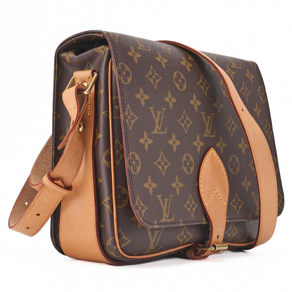 Louis Vuitton Shoulder Bag, Monogram Cartesierre GM, Canvas, Brown, Gold-Tone Hardware, Pre-Owned - Vintage La Charme