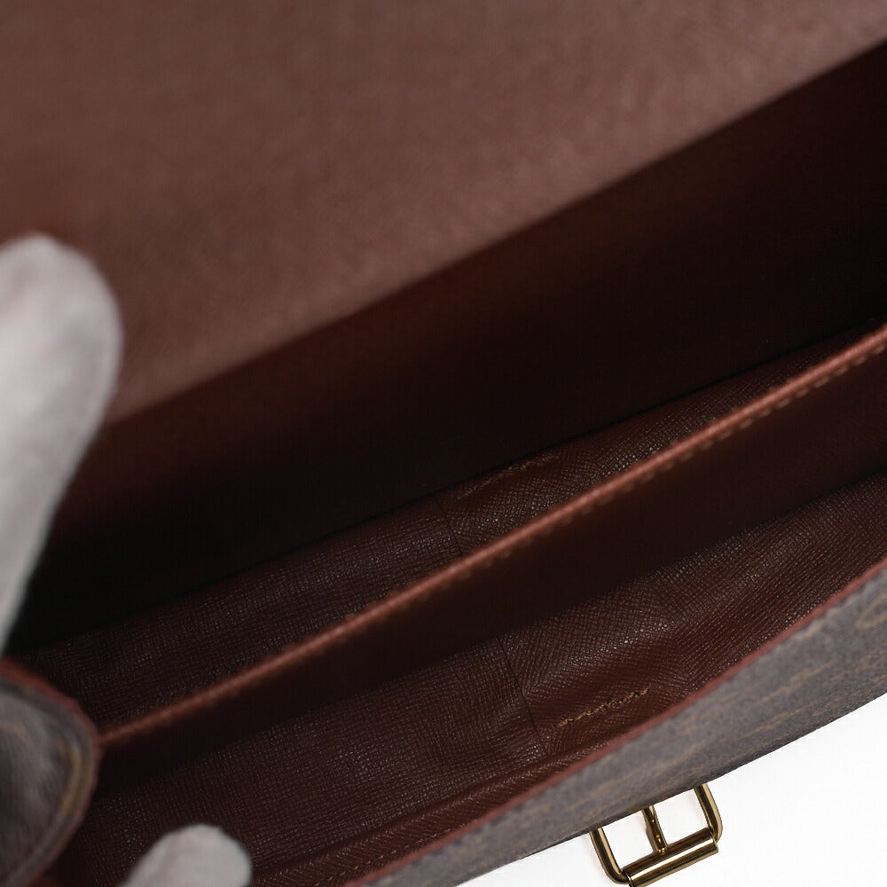 Louis Vuitton Shoulder Bag, Monogram Cartesierre GM, Canvas, Brown, Gold-Tone Hardware, Pre-Owned - Vintage La Charme