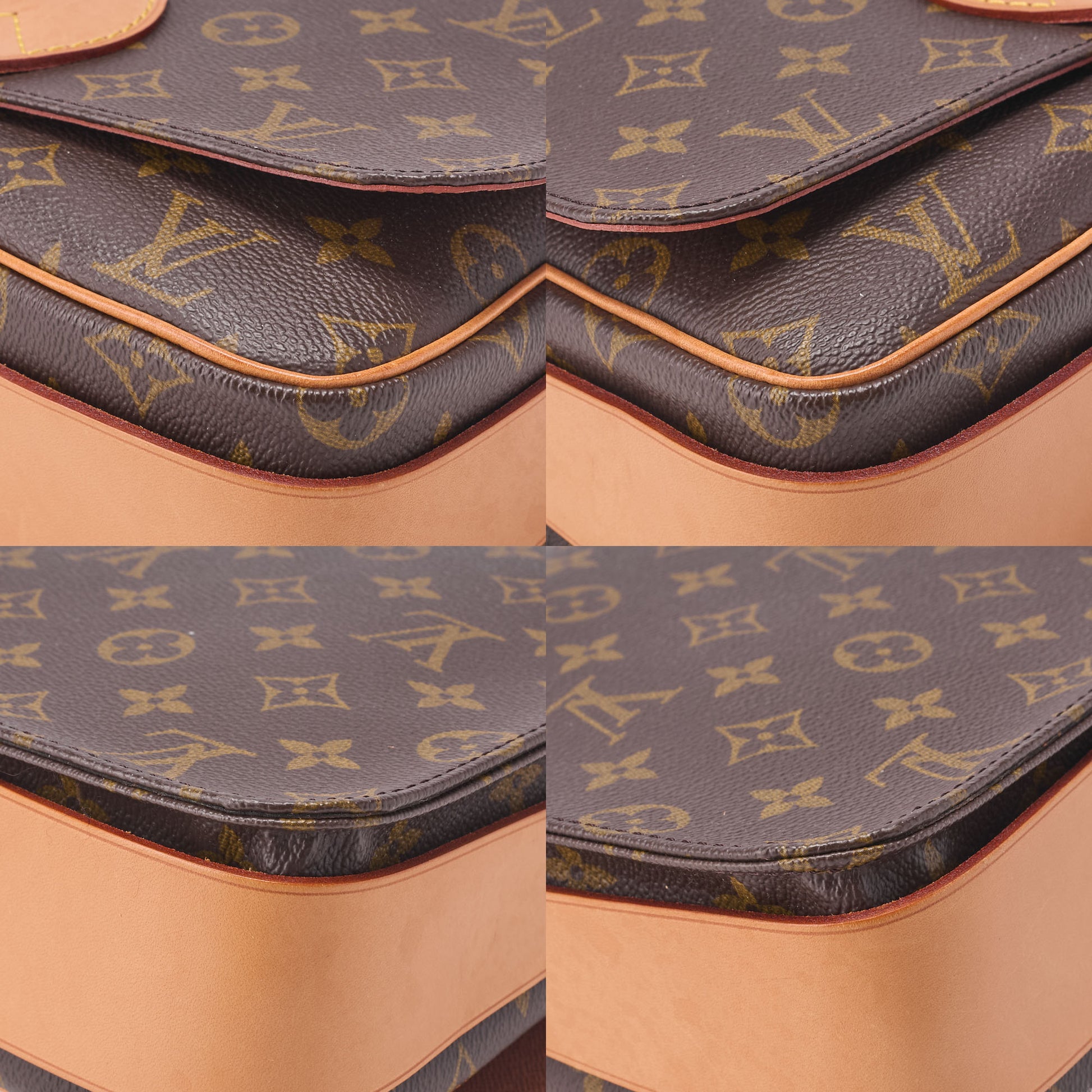 Louis Vuitton Shoulder Bag, Monogram Cartesierre GM, Canvas, Brown, Gold-Tone Hardware, Pre-Owned - Vintage La Charme