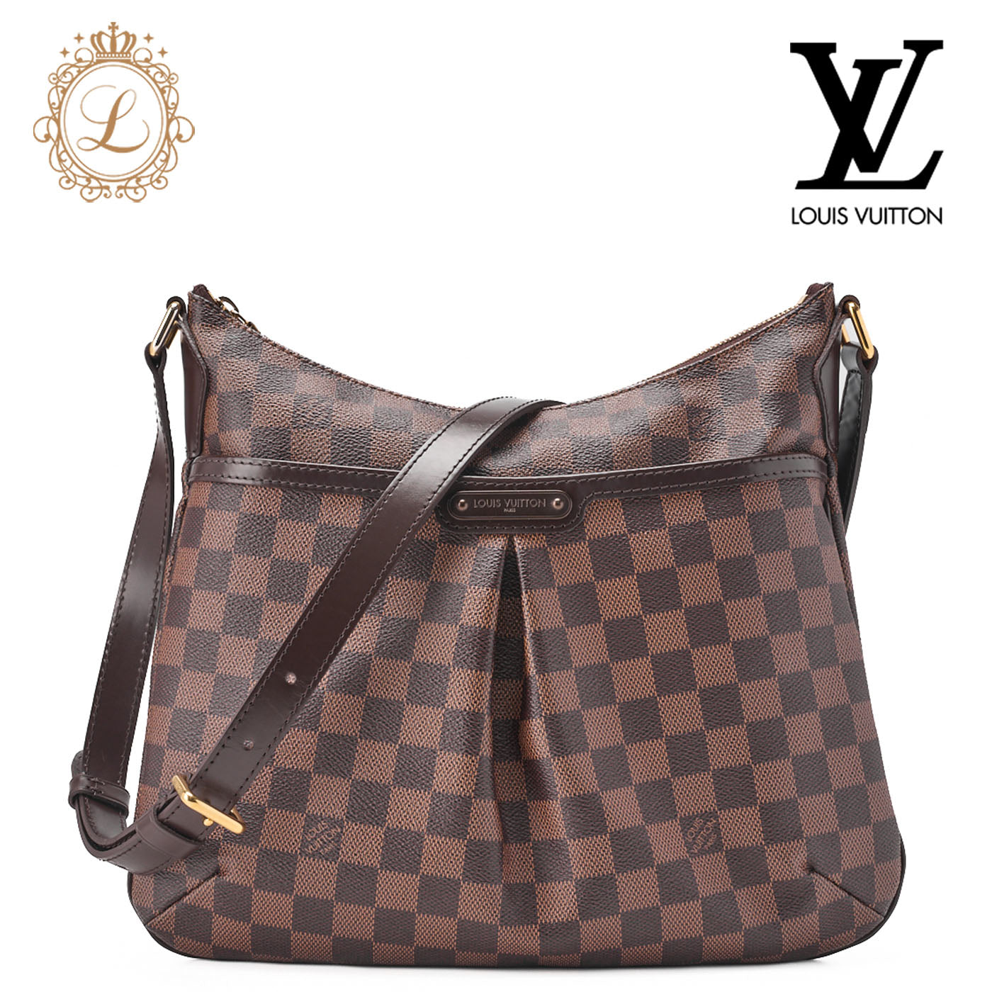 Louis Vuitton Shoulder Bag, Monogram, Canvas, Brown, Gold-Tone Hardware, Pre-Owned - Vintage La Charme